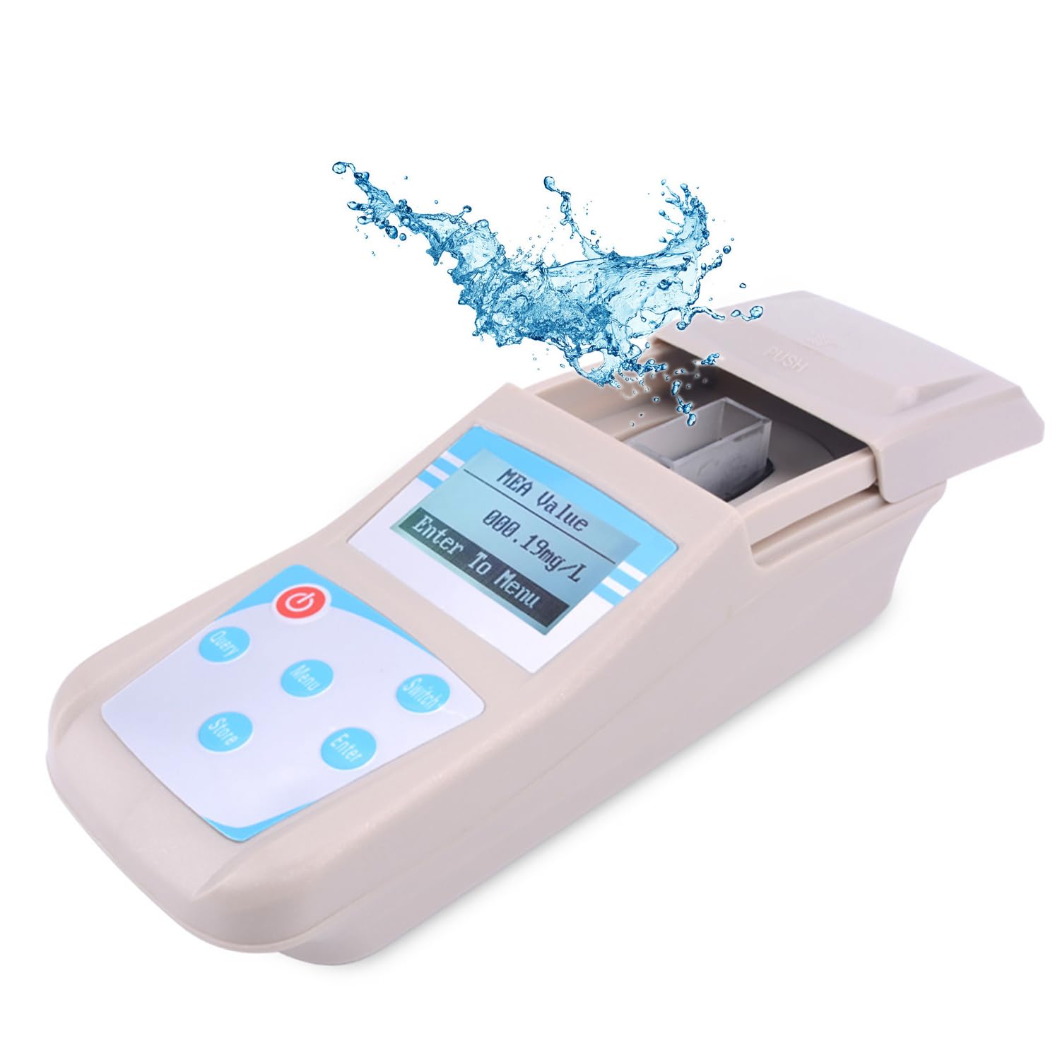 Detektor pozostałego chloru, tester jakości wody 0-5,00 mg/l, pomiar zawartości pH E Cl2, z walizką, 10 danych, do basenu, centrum spa