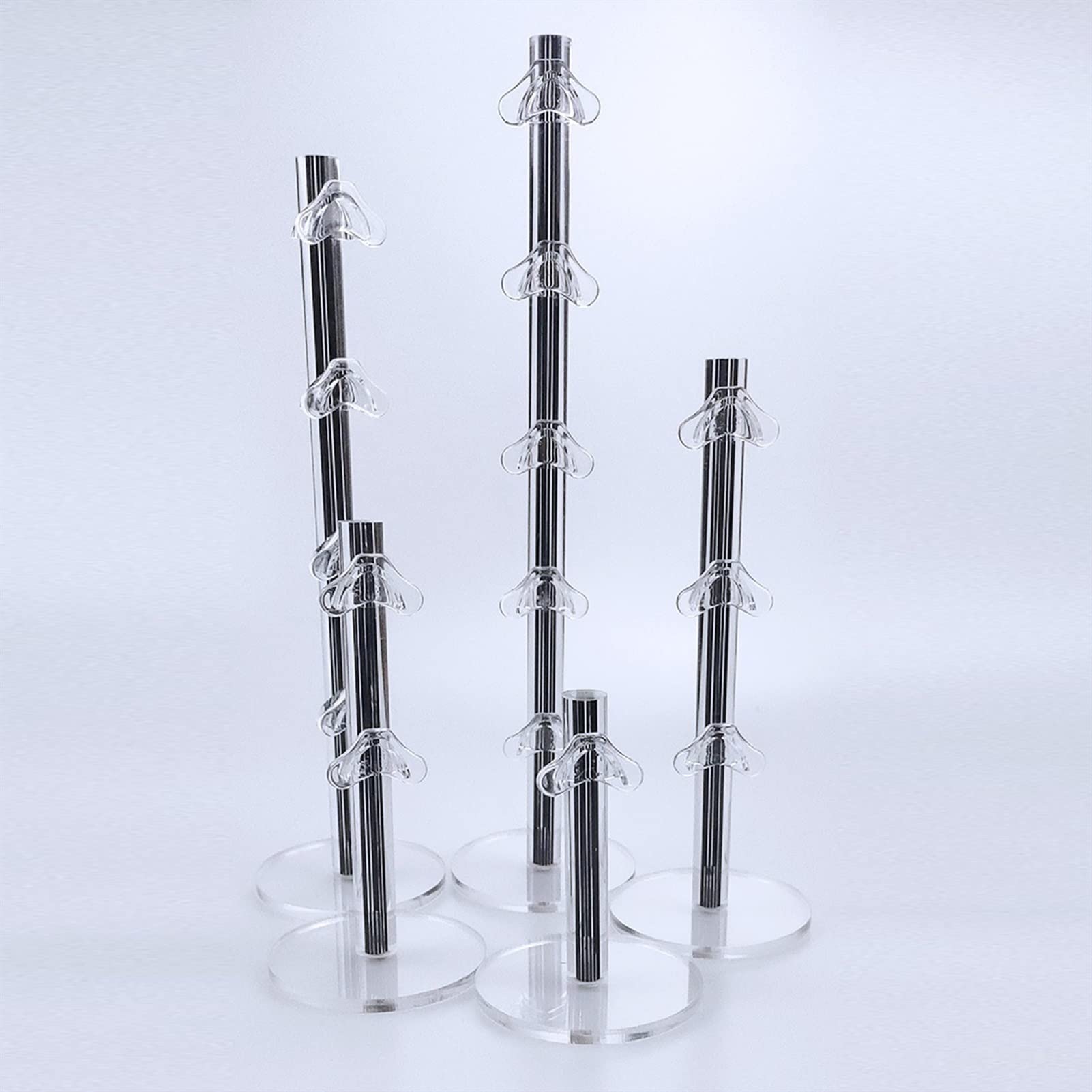 TEESONG Sonnenbrillen-Organizer für Eyeglass Display Prex aus Acryl Sonnenbrillen Solder Shelf Gläser Ständer Schmuck Zubehör für Brillen (Farbe: Stand für 2 Paare)