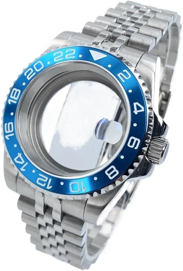 NH35 40mm Diver Watch Case with Sapphire Glass and 120-Click Bezel for NH34/NH35/NH36 Movements