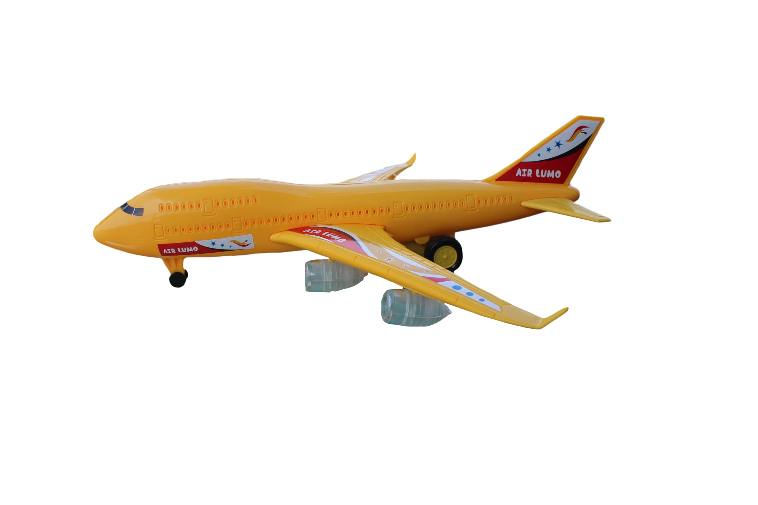 Neoinsta Big Size Plastic Friction Powered | Push and go That can Move on Ground | Light Weight and Durable Aeroplane | Airplane | Aircraft | Toy for Kids (Yellow: Pack of 2) (B0D86RY2RR) Amazon Price History, Amazon Price Tracker