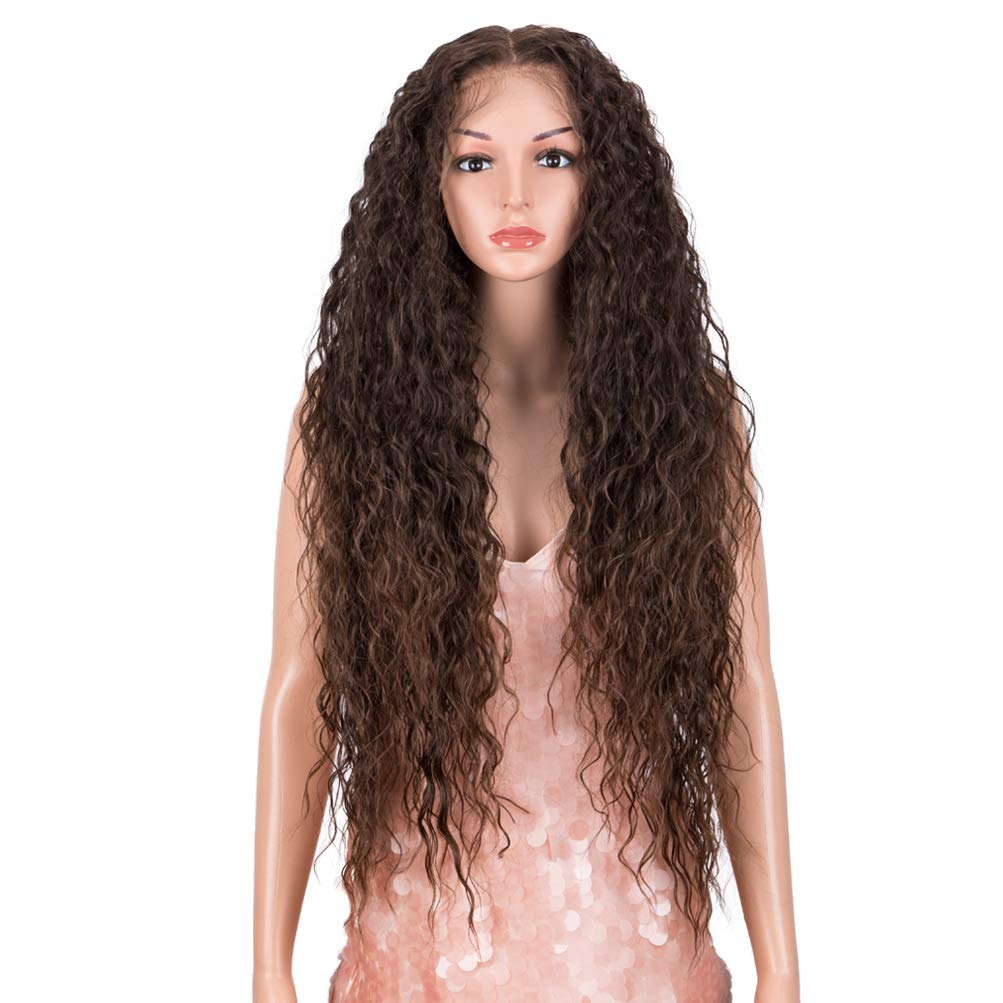 Style Icon Easy-360 Lace Wigs 13×6 Free Part Lace Frontal Wigs 32” ombre blonde Long Water Wave Wig Synthetic Wig (32 Inch, T1B/30) Style Icon Easy-360 Lace Wigs 13×6 Free Part Lace Frontal Wigs 32” ombre blonde Long Water Wave Wig Synthetic Wig (32 Inch, T1B/30)