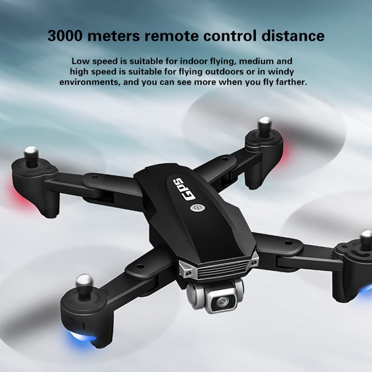 Droni RC Pieghevoli con Fotocamera 6K HD, Mini Drone per Adulti, Giunto cardanico stabilizzato elettronicamente, Posizionamento satellitare GPS, Trasmissione di Immagini 5G, Smart Follow