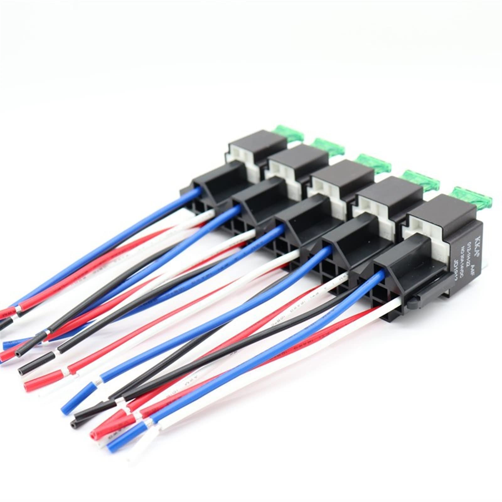 Piezas electrónicas 10 Uds relé de placa de seguridad relé automotriz impermeable con arnés de cableado 12V 30A relé de fusible de coche Terminal de cobre relé automático JD2912 (Size : 4 Pin 24V)