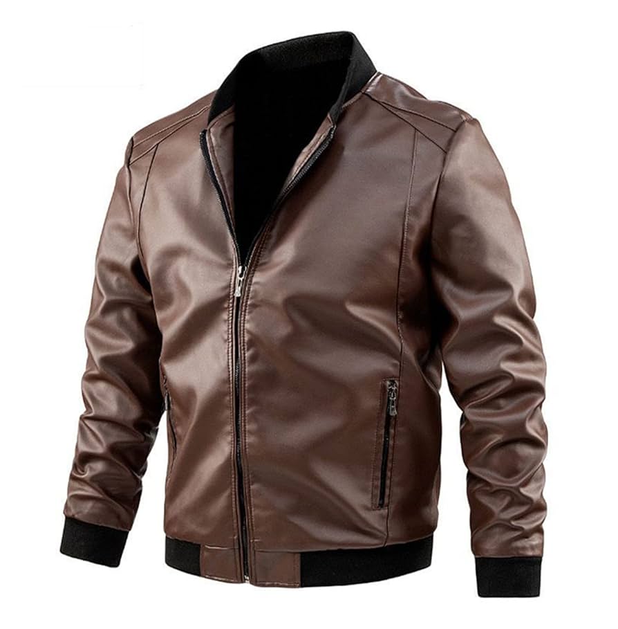 Amazon.com: VSOLS Men's Leather Jackets Motorcycle 6XL 7XL