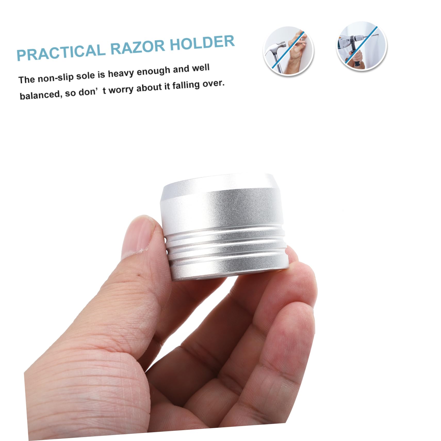SOESFOUFU Manual Razor Stand Holder Razor Storage Rack Non-slip Sole Heavy Stand for Shaver