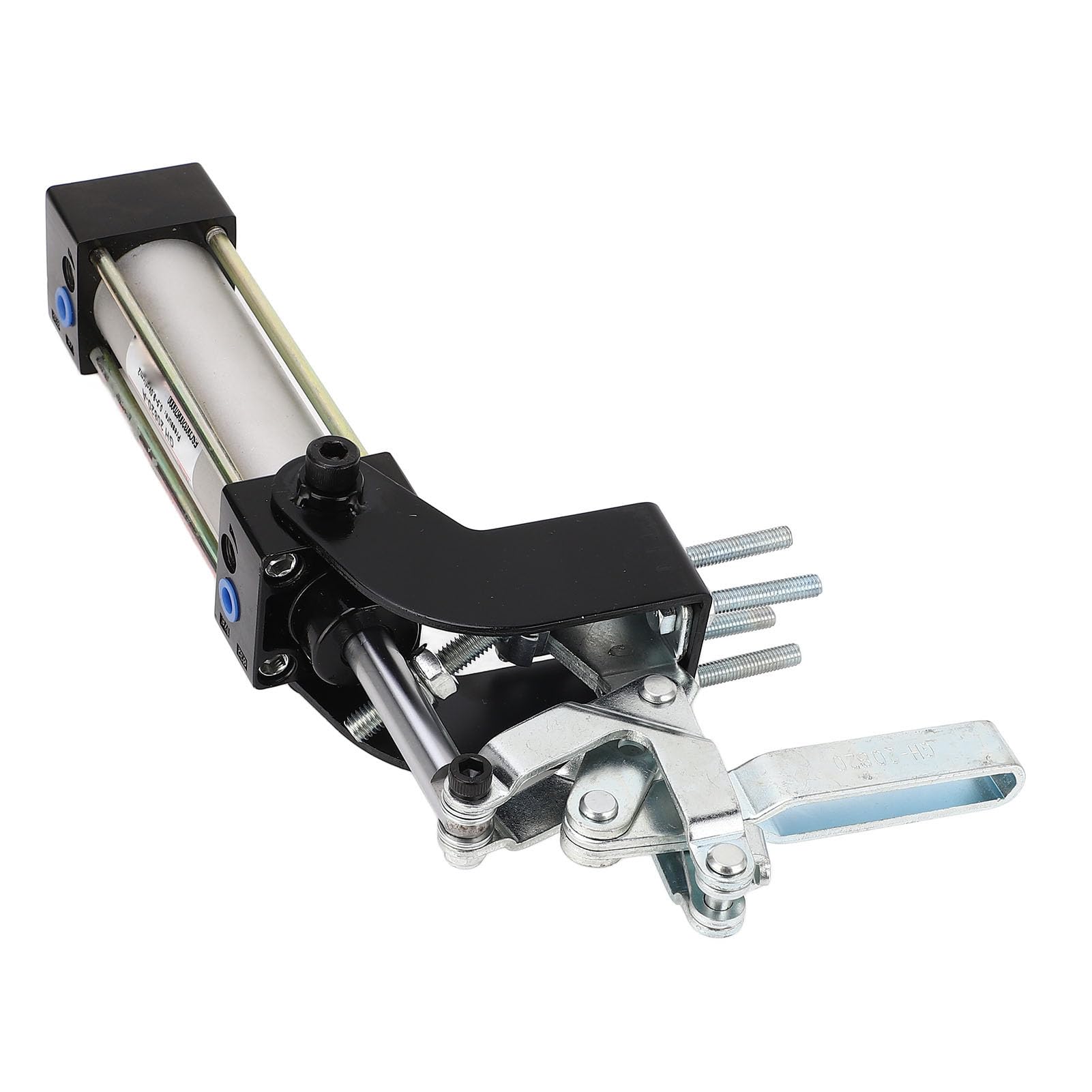 Pneumatic Clamp, Pneumatic Hold Down Clamp, Cylinder Pneumatic Fixture with 80 Degree Opening and G1/8in Oil Port, 100kg, Pneumatic Hold Down Clamps