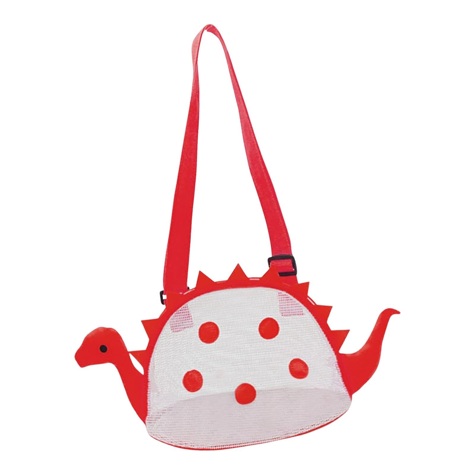 Children's Beach Bag Dinosaur with Adjustable Carrying Straps Shell Mesh Bag red| Sports, Fitness & Outdoors|Water Sports|Kayaking|Kayak Hardware