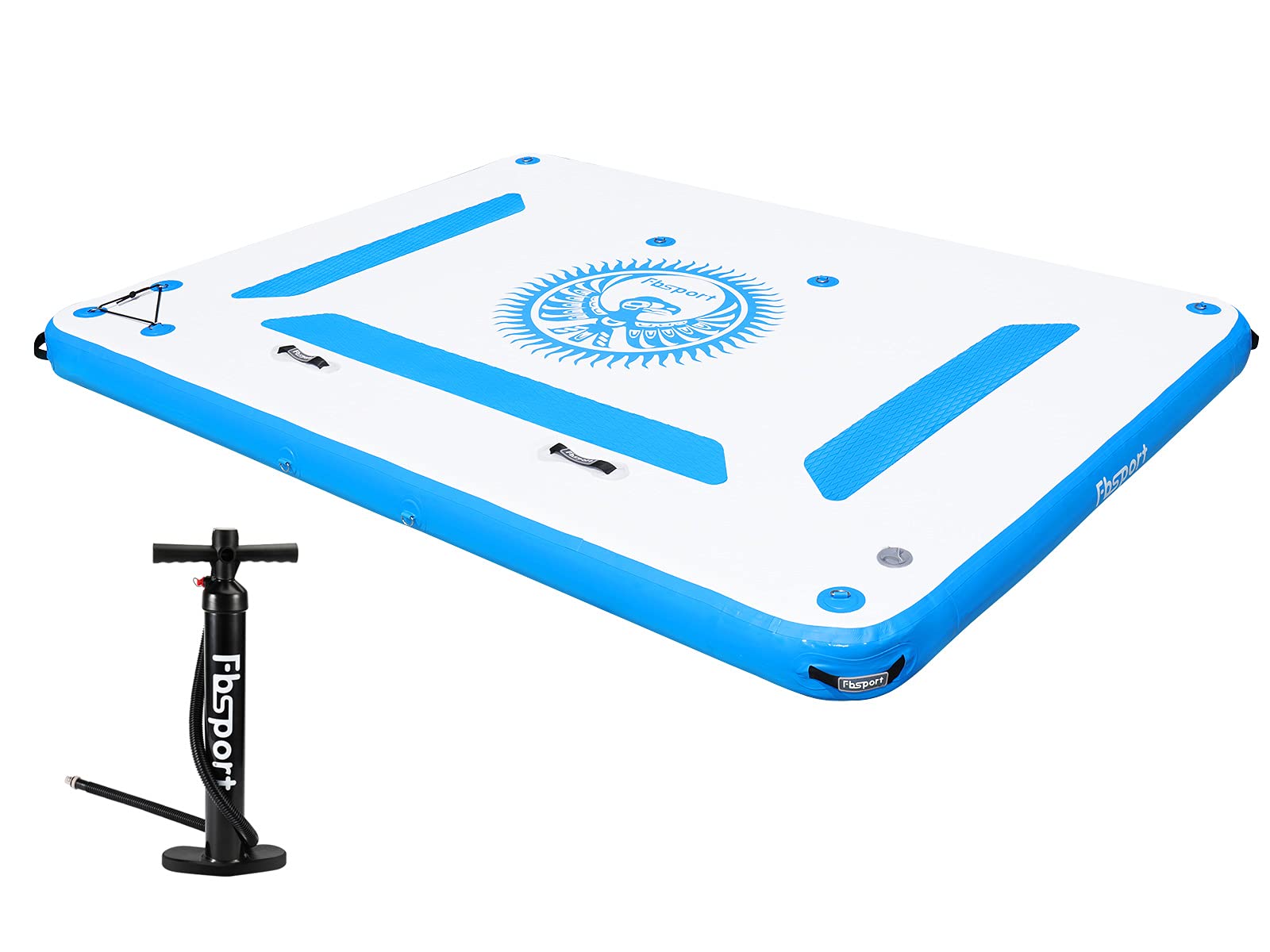 Buy FBSPORT Inflatable Floating Dock Mat, 10ft/ 8ft Inflatable Water
