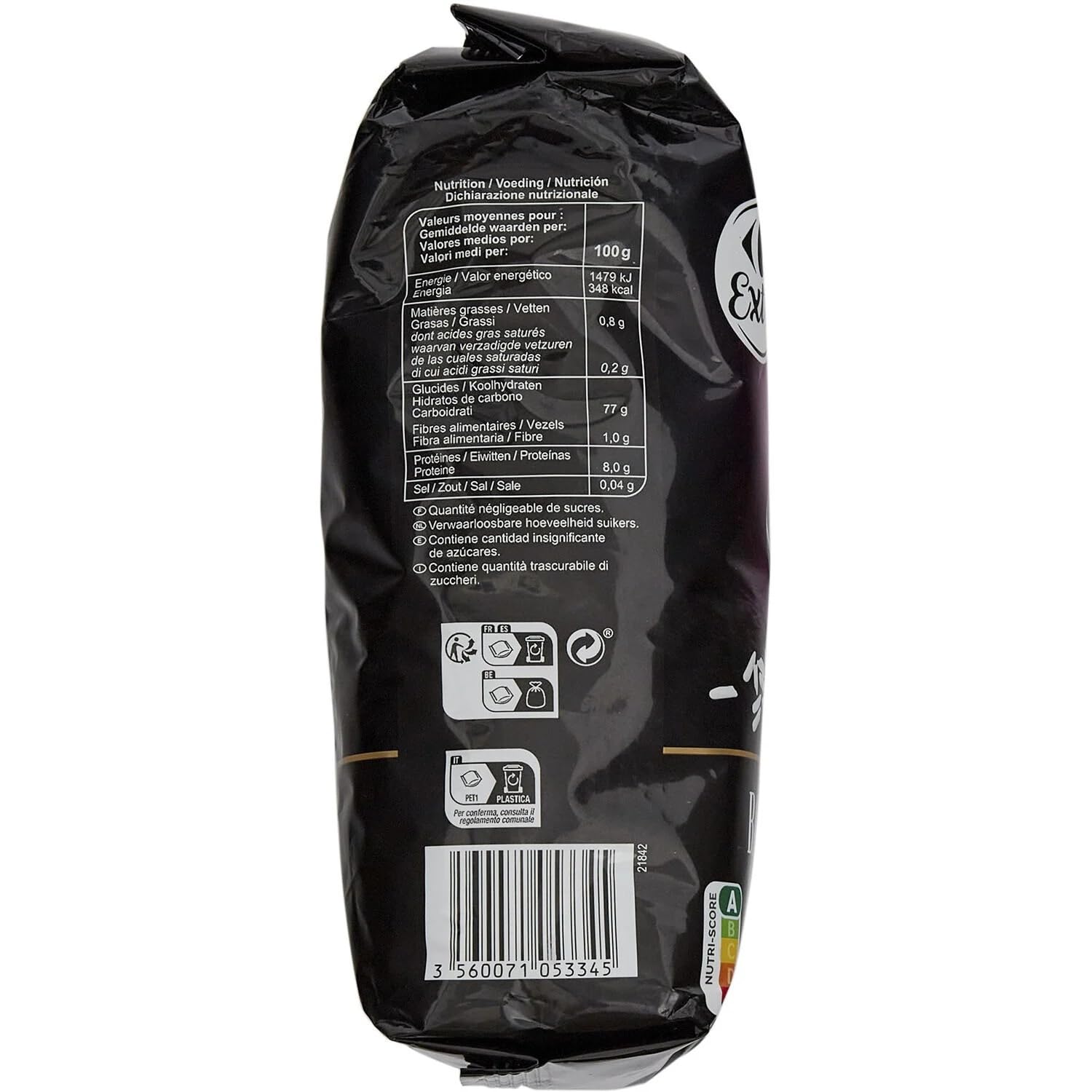 CARREFOUR EXTRA - Riz Basmati Penjab - Riz naturellement parfumé · Prêt en 11 min · Accompagnement Raffiné de Vos Plats du Monde - le paquet d'1Kg - Le Lot De 4