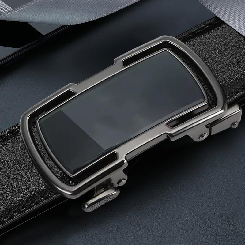 JSEIAJB Men's Leather Belt With Automatic Buckle And Versatile Casual Belt4