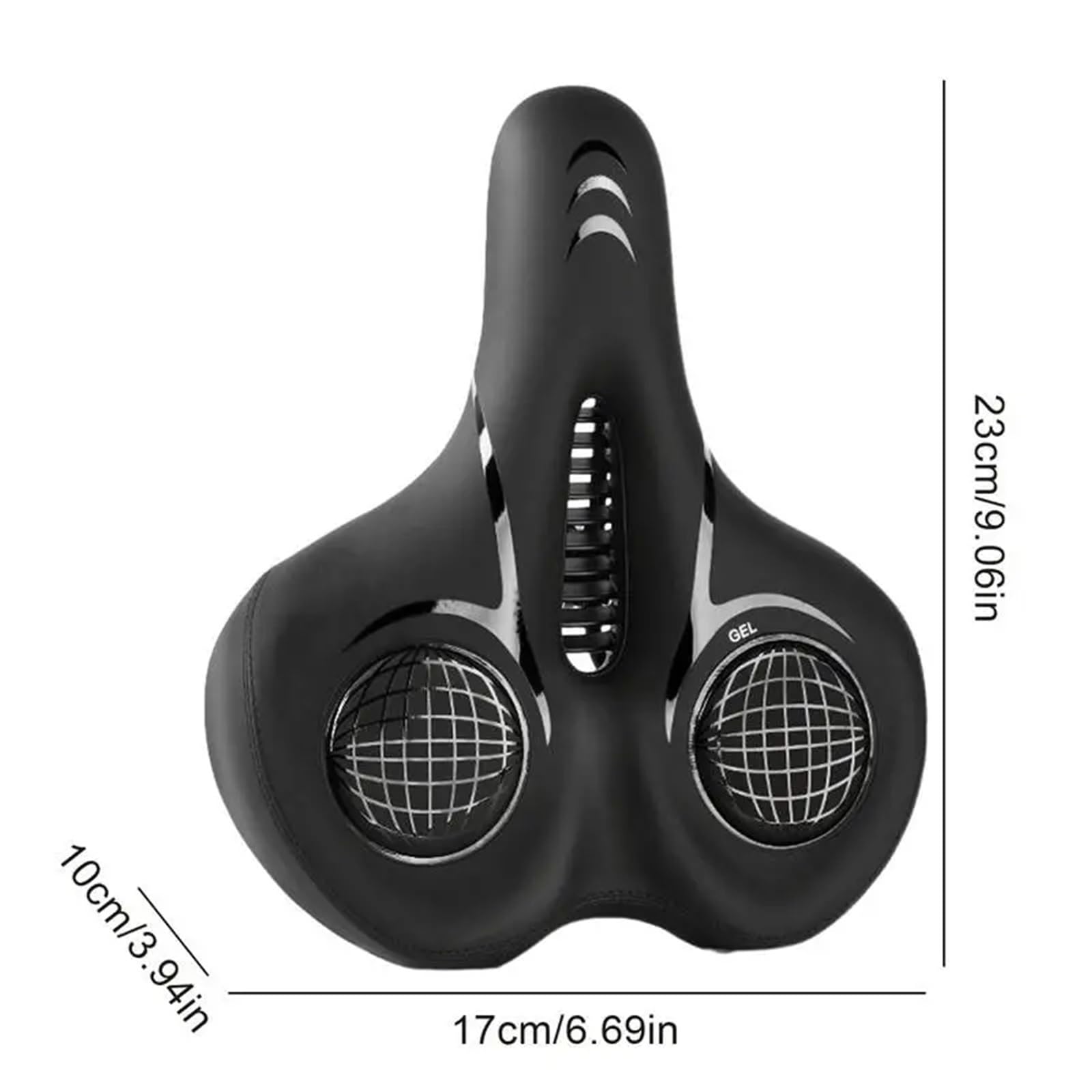 Fahrradsattel Sitz for Fahrrad, weicher for Radfahrer, stoßdämpfender Fahrradstützsattel, gepolstertes Fahrradsitzkissen for Männer und Frauen