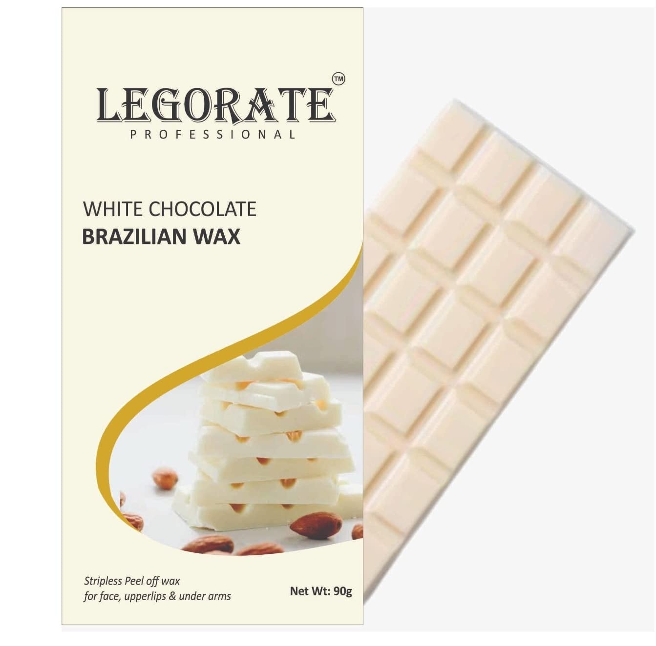 Legorate Professional White Chocolate Brazilian Facial Hair Removal Peel Off Wax, women- 90g For Face Upper lips & Chin (B09NZTYJZL) Amazon Price History, Amazon Price Tracker