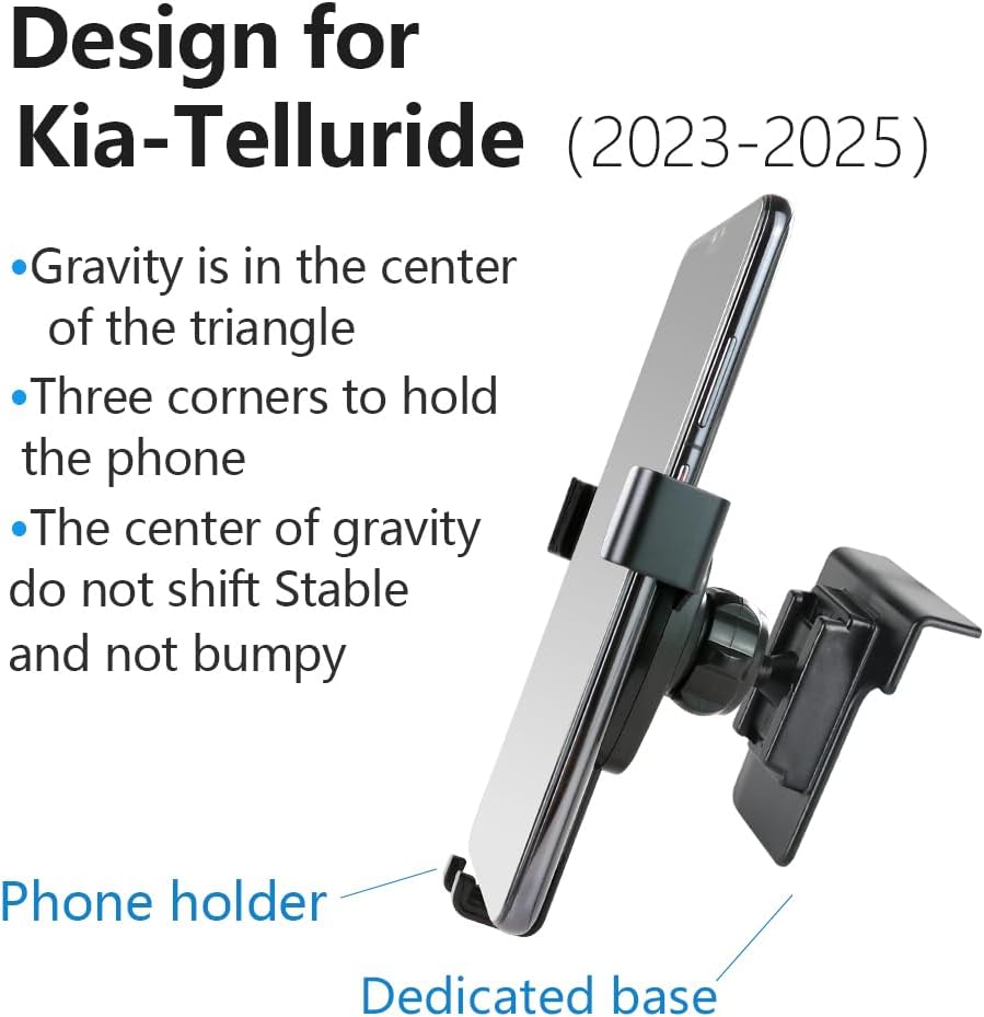 Car Phone Holder for Kia Telluride 2023 2024 2025 Auto Accessories Navigation Bracket Interior Decoration Screen Mobile Cell Phone Mount case
