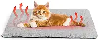 Cama para gatos autoaquecida, almofada de aquecimento silenciosa para gatos, tapete de cachorro com autoaquecimento, almofada térmica extra quente para animais de estimação internos e