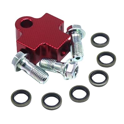 ATORSE® Brake Oil Hose Hydraulic Pipe 3 Way Connector Adapter Fits For Atv Motorbike