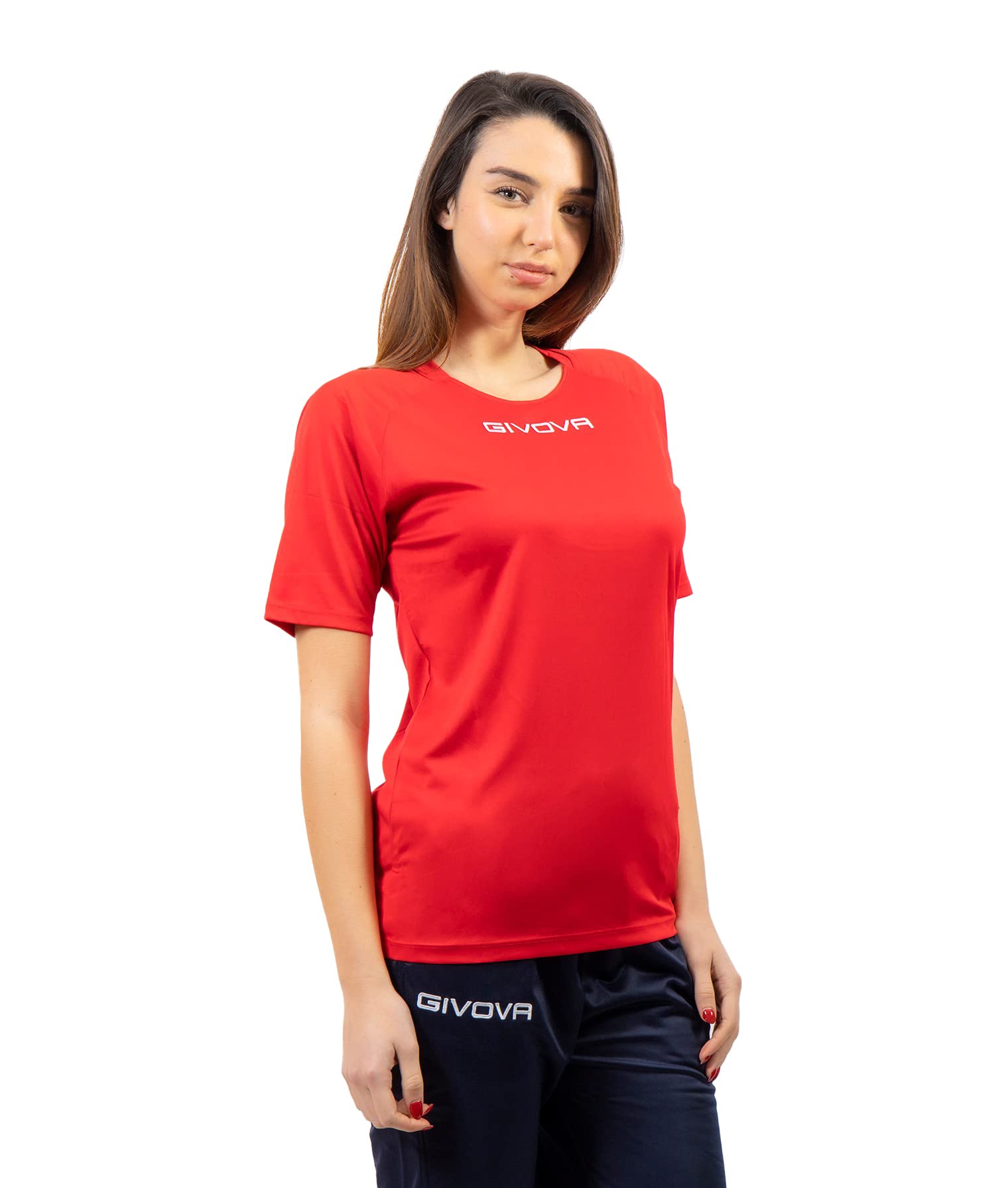Givova Unisex Rot Shirt Capo Interlock Rosso Tg. 2XL