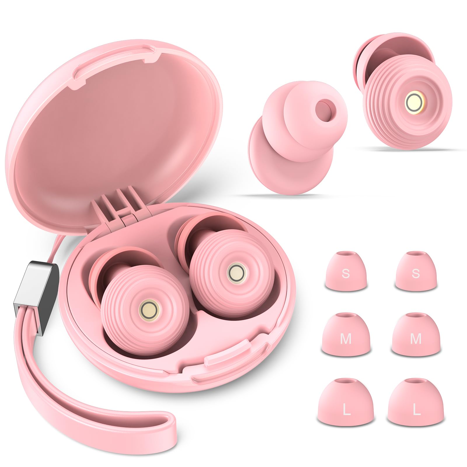 Ear Plugs Soft Silicone Reusable, Sleep Noise Cancelling ...