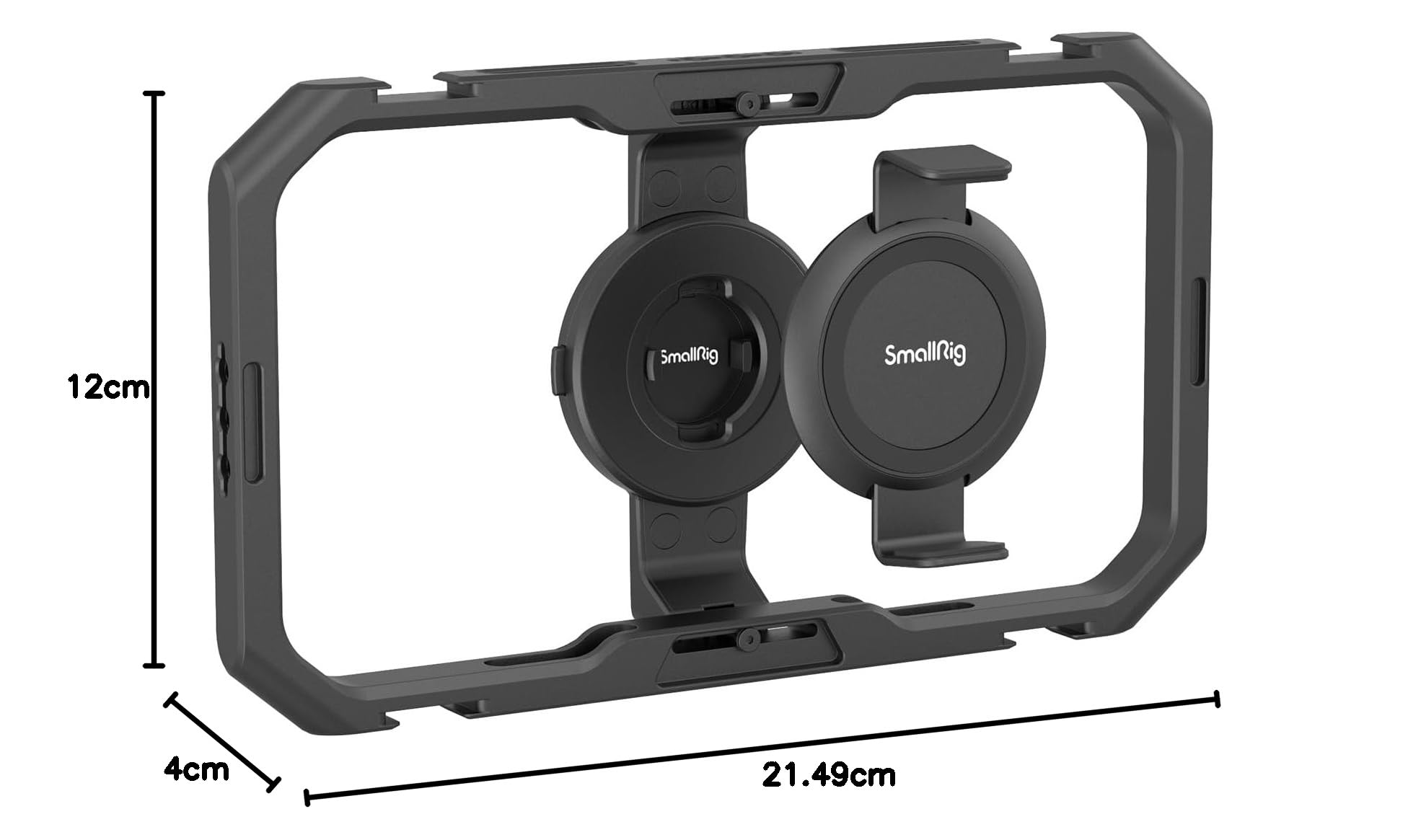 SMALLRIG Gabbia Universale per Telefono a Sgancio Rapido, Rig Video per Smartphone Magnetico in Lega di Alluminio, Custodia con Stabilizzatore Video per iPhone per Samsung per Huawei e Altro - 4299