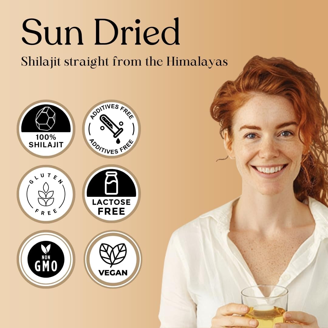 Pure Himalayan Shilajit ®, Sun Dried Liquid Drops - Immune Support Supplement, Energy Boost, Detox Cleanse, Anti-Aging and Wellness - Natural Trace Minerals & Fulvic Acid Complex (50ml, Pack of 1)