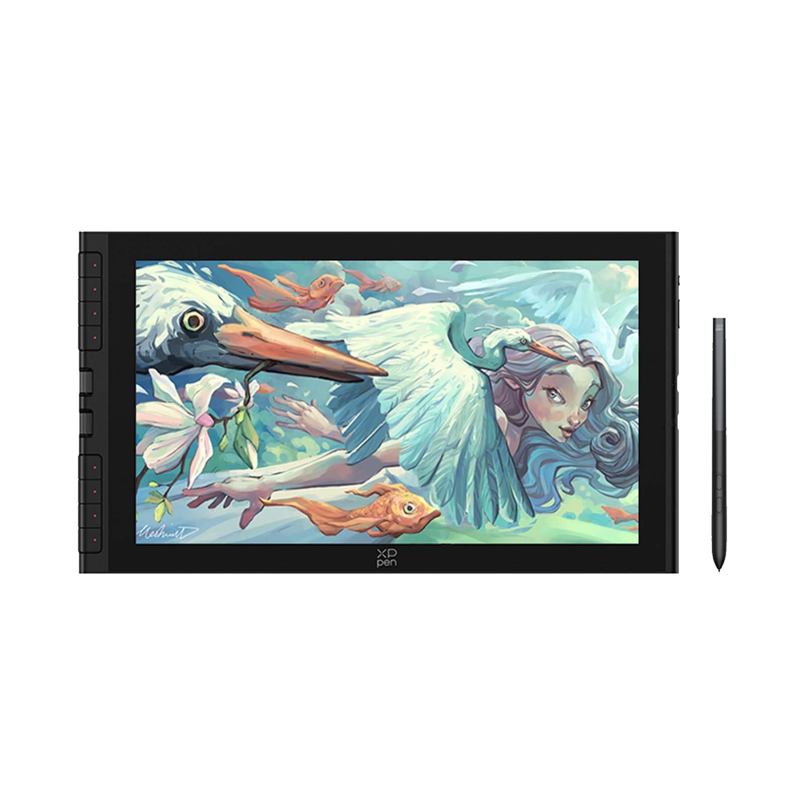 XPPen Artist 16 3rd (Édition 2026) Tablette Graphique Dessin avec Écran 15,4 Pouces, Stylet X4 Précis, Deux Molettes X-Dial, 8 Boutons de Raccourci, Support Pliable Fourni, pour Les Créatifs Nomades