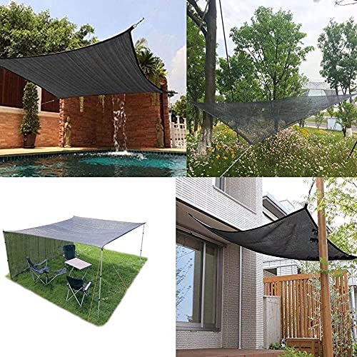 Filet d'ombrage PEHD 5x5m noir imperméable et résistant pour terrasse - 5
