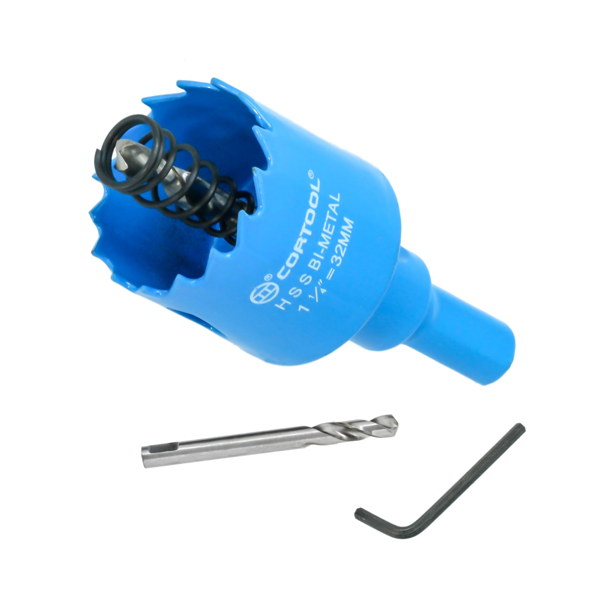 1-1/4 Inch Hole Saw with Arbor for Metal and Wood Cutting, Bi-Metal Hole Cutter, 1-1/4" Hole Saw Kit for Drywall, Wood, PVC Boards, Fiberglass and