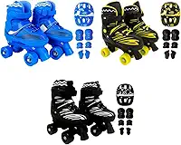Patins Infantil Roller Ajustável 4 Rodas Rodinha Proteção
