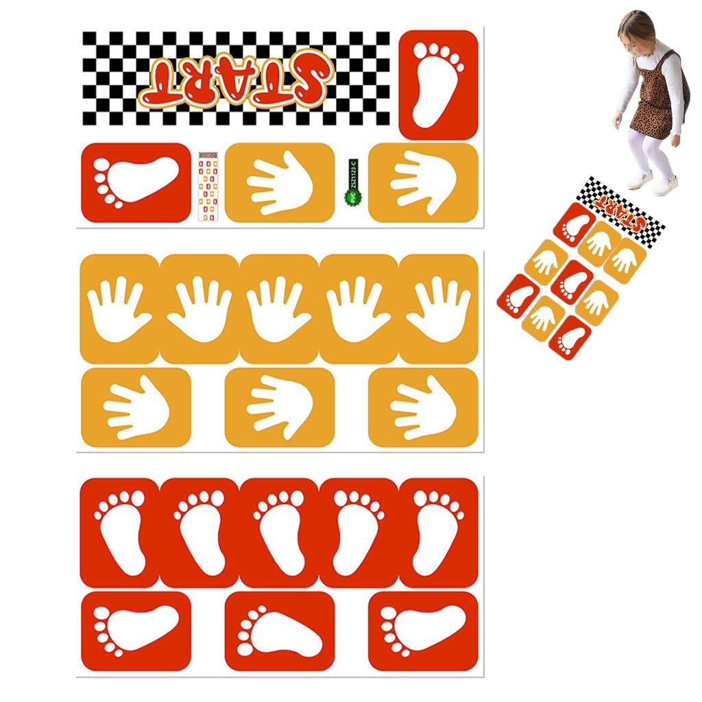 PATPAT® Toddler Motor Skill Training Sticker Set Footprint Floor Sticker Set for Toddlers Crawling Mobility Training Floor Sticker Colorful Hopscotch Game Sticker Removable Motor Training Sticker (B0CS9N4QF6) Amazon Price History, Amazon Price Tracker