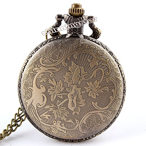 Image of Vintage Cute Animal Pocket Watch, Long Chain Sweater Pendant Necklace, for Women Men Birthday Christmas Gift