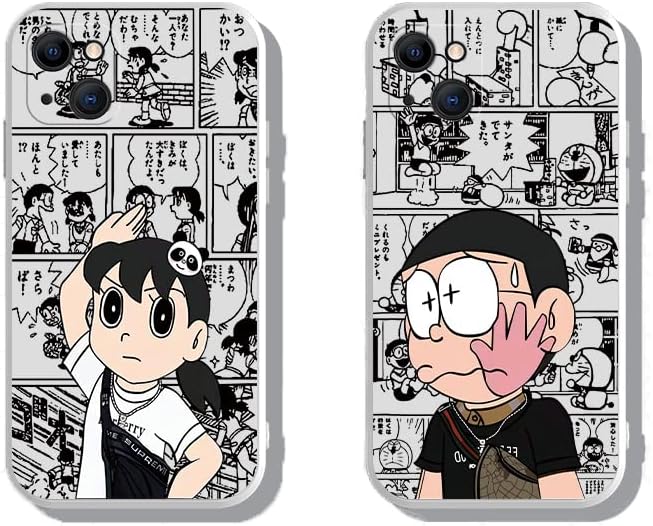Amazon Co Jp ドラえもん Iphoneケース おそろい カップル 野比のび太 みなもと しずか Doraemon スマホケース Iphone Se 11 12 13 Pro ケース 携帯 カバー おもしろ 多機能 耐衝撃 防水 軽量 人気 かわいい 冷却 落下防止 全面保護 放熱 可愛い ホワイト