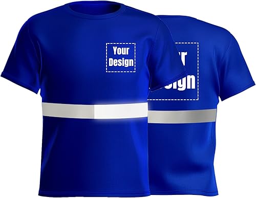 Miniatura 10 de Camisetas reflectantes de seguridad de alta visibilidad personalizan su logotipo