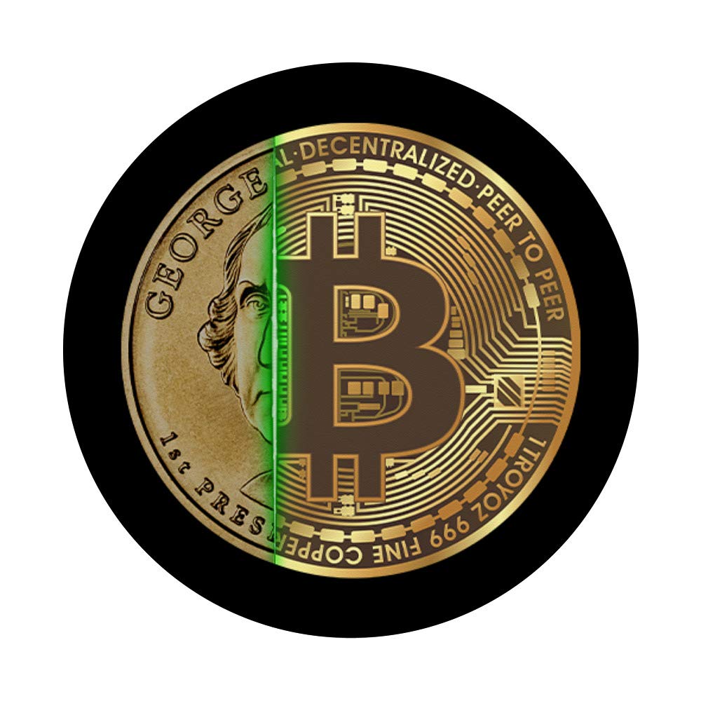 Amazon.com: BTC borra moneda de dólar de EE.UU., Rise of Bitcoin PopSockets  agarre y soporte para teléfonos y tabletas, Negro : Celulares y Accesorios