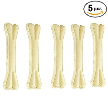 Dog Chew Bone Rawhide Pressed Bone 8 inches 1 kg.
