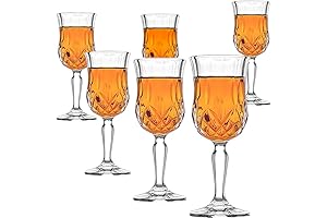 Amlong 5 Oz Crystal Cordial Glasses - Elevate Your Drinkware