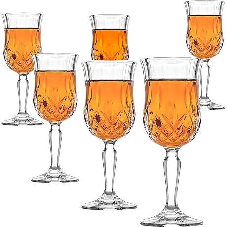 Amlong 5 Oz Crystal Cordial Glasses - Elevate Your Drinkware