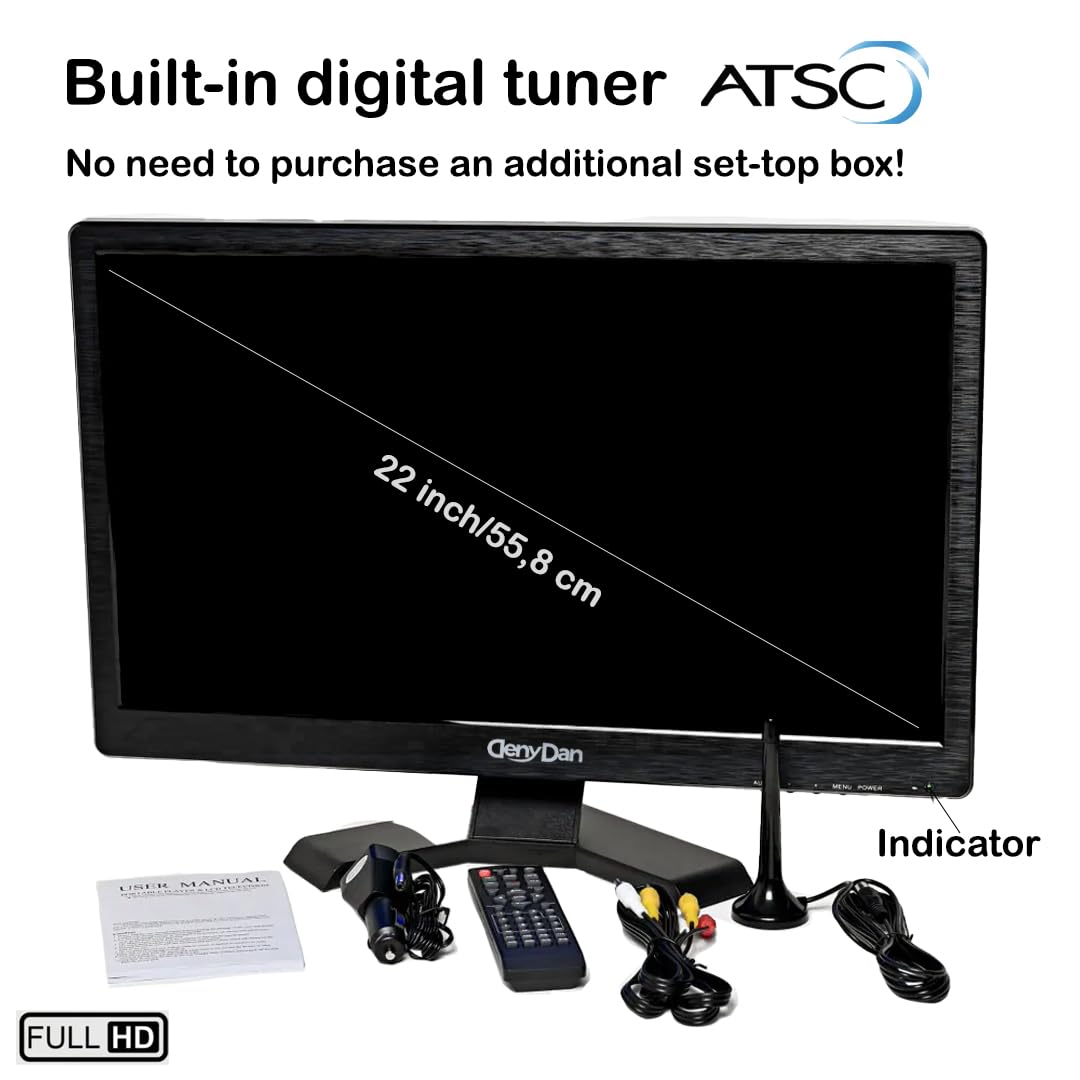 Amazon.com: DenyDan 22 Inch Portable 12V/24V TV (Full HD 1080P