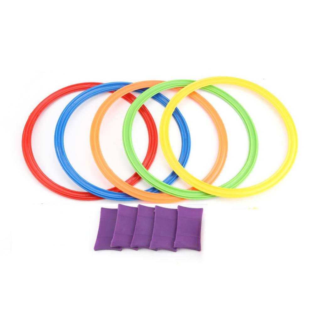 Buy 5Pcs Hopscotch Ring Clips Twister Circle Jump Ring Game Sports Toy