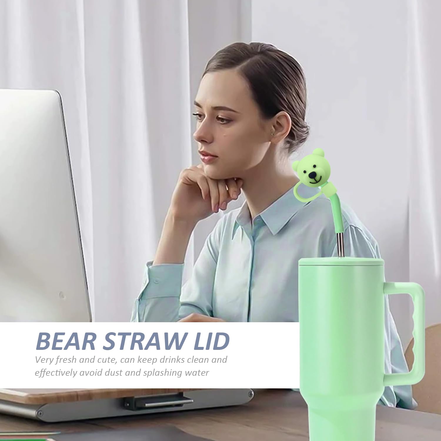 1 Housse De Paille D'ours Beige, Jolie Housse De Paille En Silicone