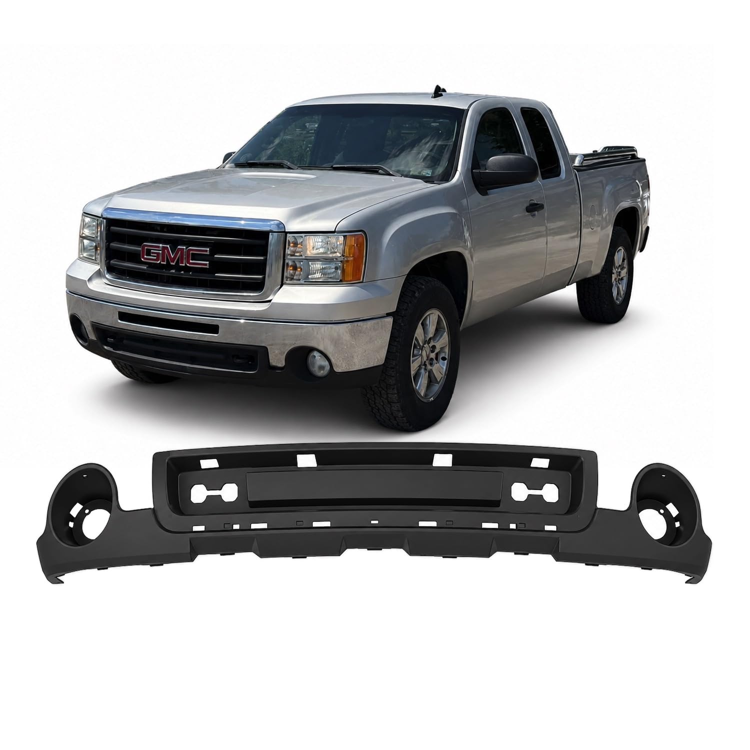 FitParts For GMC Sierra 1500 2007–2013 Front Lower Bumper Deflector
