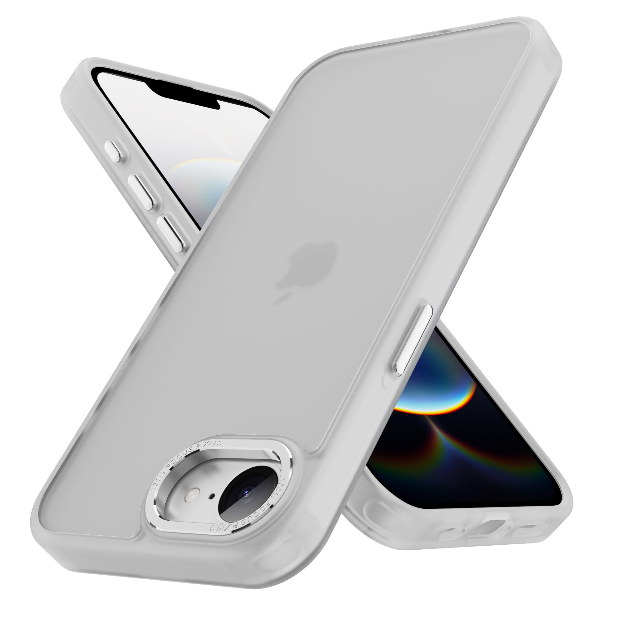 Amazon.co.jp: PinLiSheng iPhone 16e ケース マット 半透明 金属