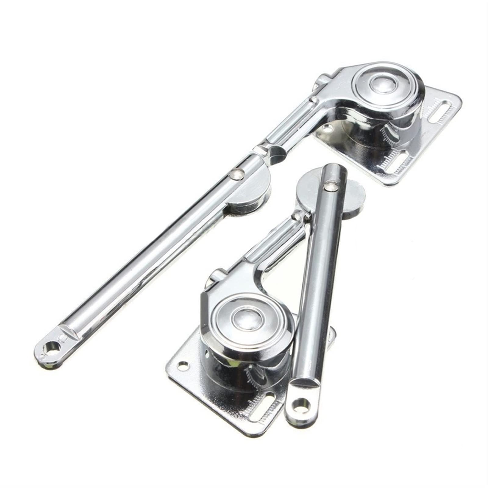 2 Pieces of Heavy-Duty Lid Support Hinges, with Soft Closing Zinc Alloy Hydraulic Hinge Lid Support, Suitable for Door Leaves, Closets, Wardrobes