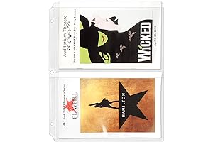 StoreSMART 25-Pack 2-Pocket Playbill Binder Page