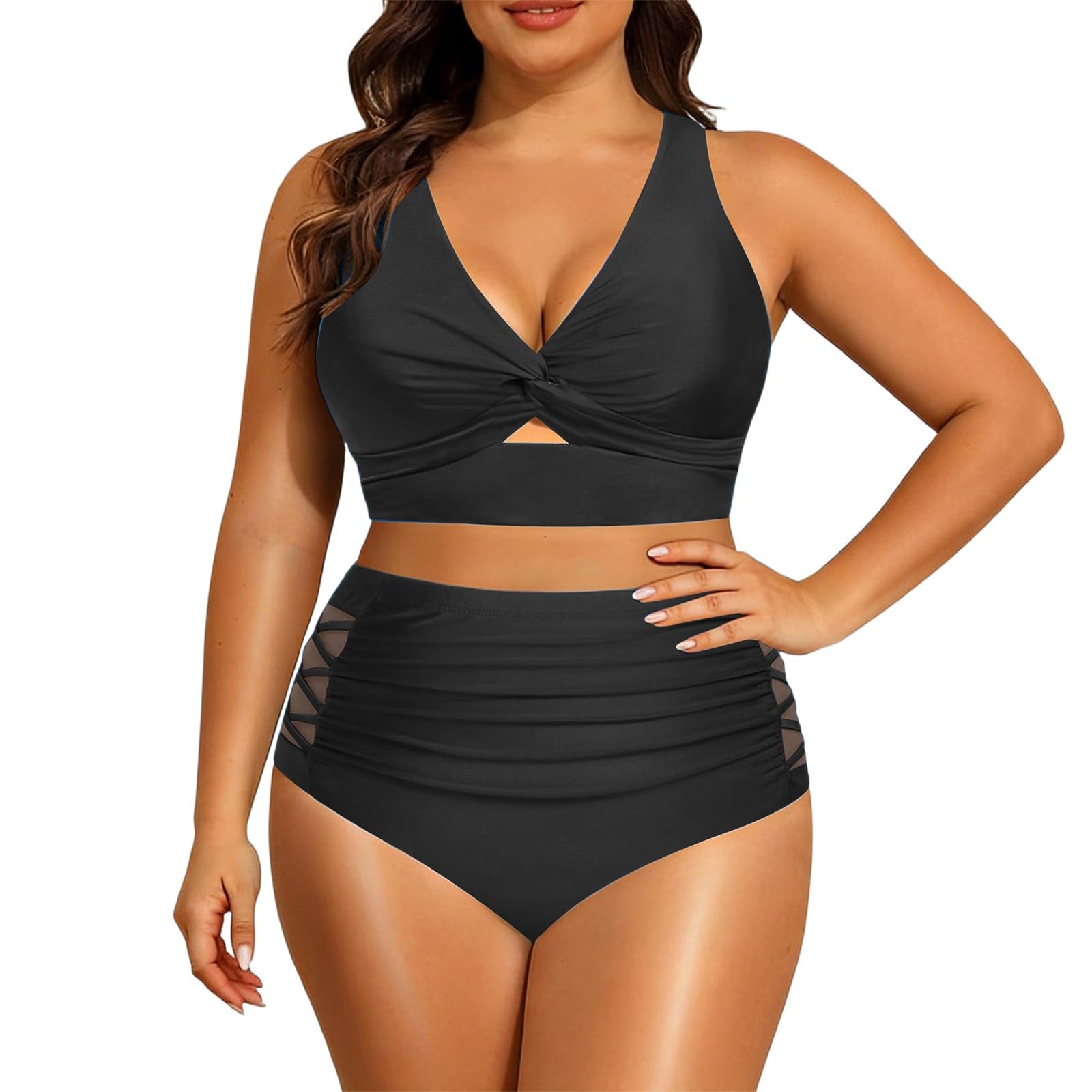 Tankini gainant pour complexes ventre et hanches de taille haute - 5