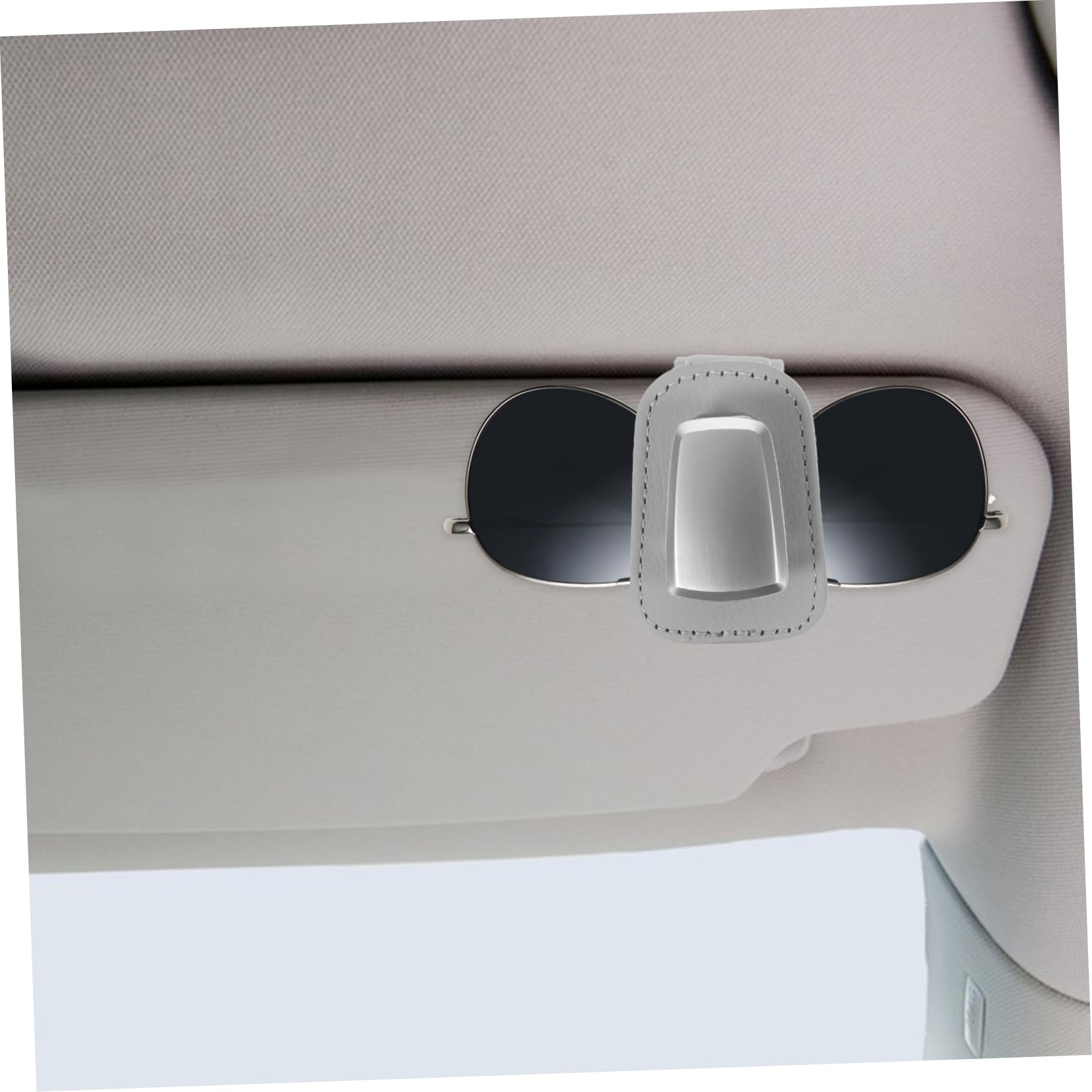 GLEAVI 3pezzi Supporto Per Occhiali Da Sole Per Auto Clip Pratica Per Parabrezza Protezione Da Graffi e Cadute Nero