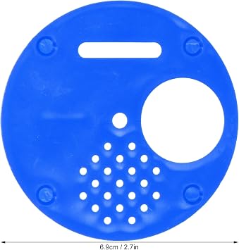 Gavigain 30PCS Bee Hive Nuc Box Entrance Gates,2.7in Beehive Entrance Disc Bee Nest Door Round Beehives Vents Beekeeping Equipment Beehive Tool for Swarm Traps and Horizontal Hives (Blue)
