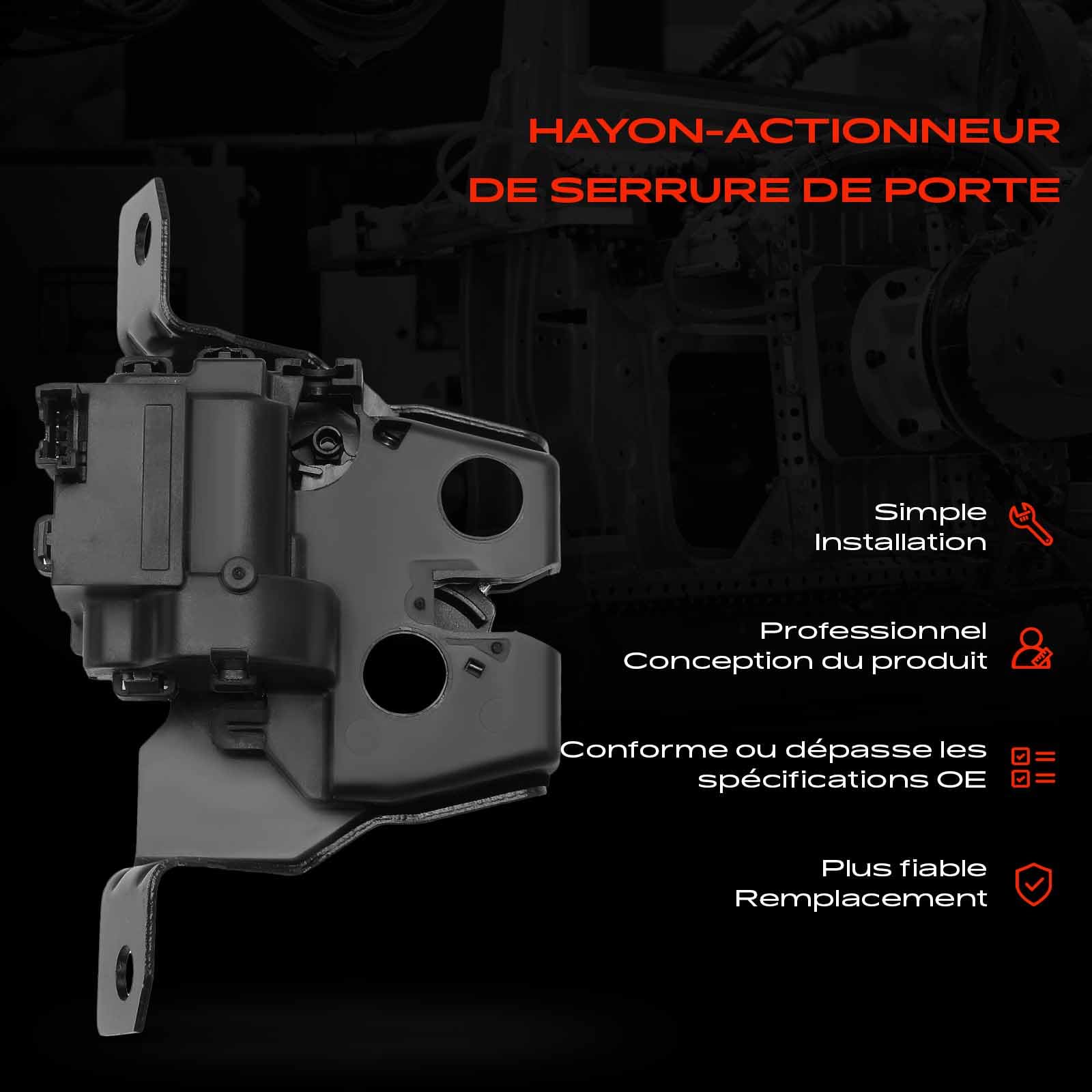 Frankberg Serrure de Coffre Hayon Arrière Remplacer# 51247337576