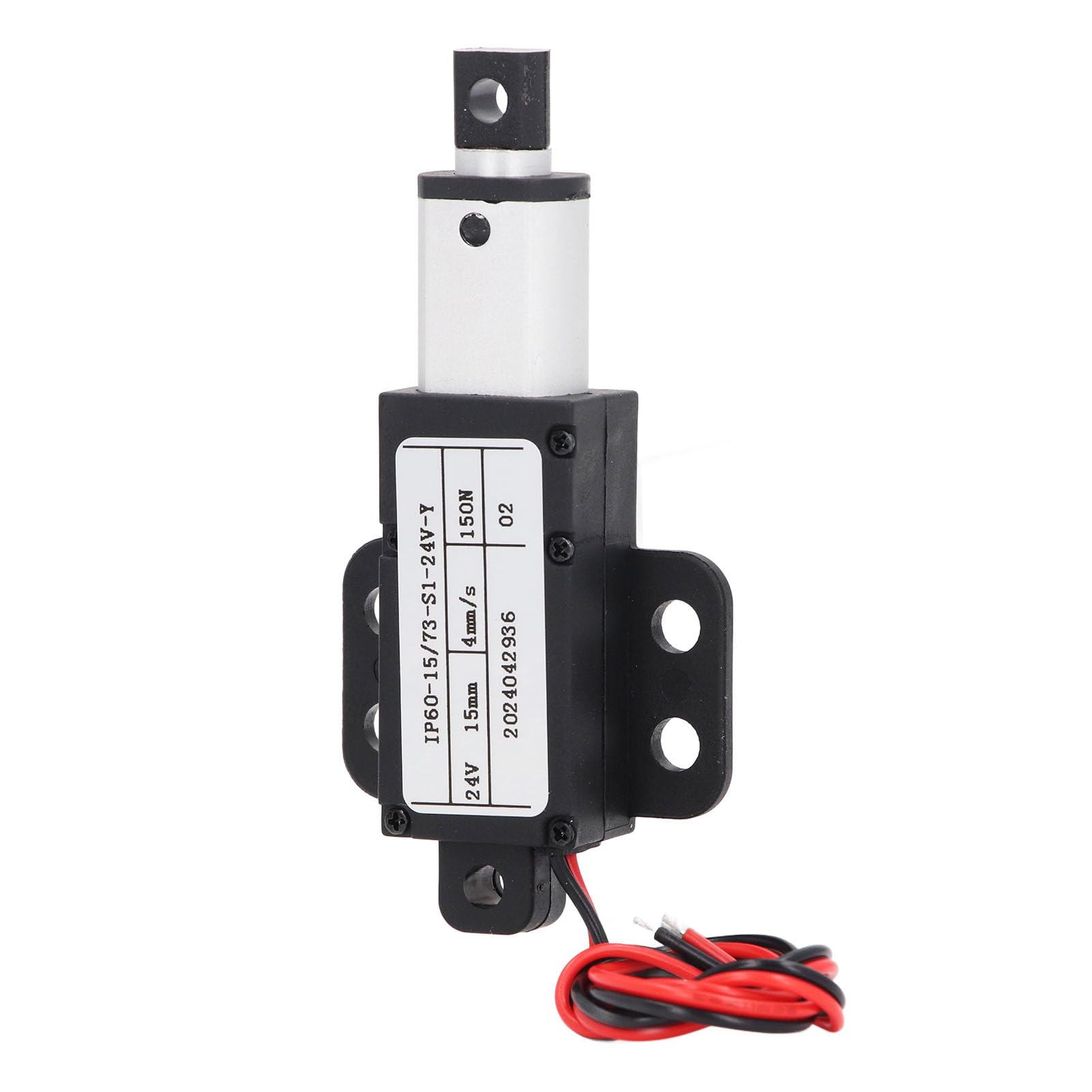 Mini Lock Attuatore Lineare Elettrico Mini DC 24V 150N Attuatore di Movimento Telescopico con Corsa 15mm per Uso Industriale, Ristorazione, Ventilazione