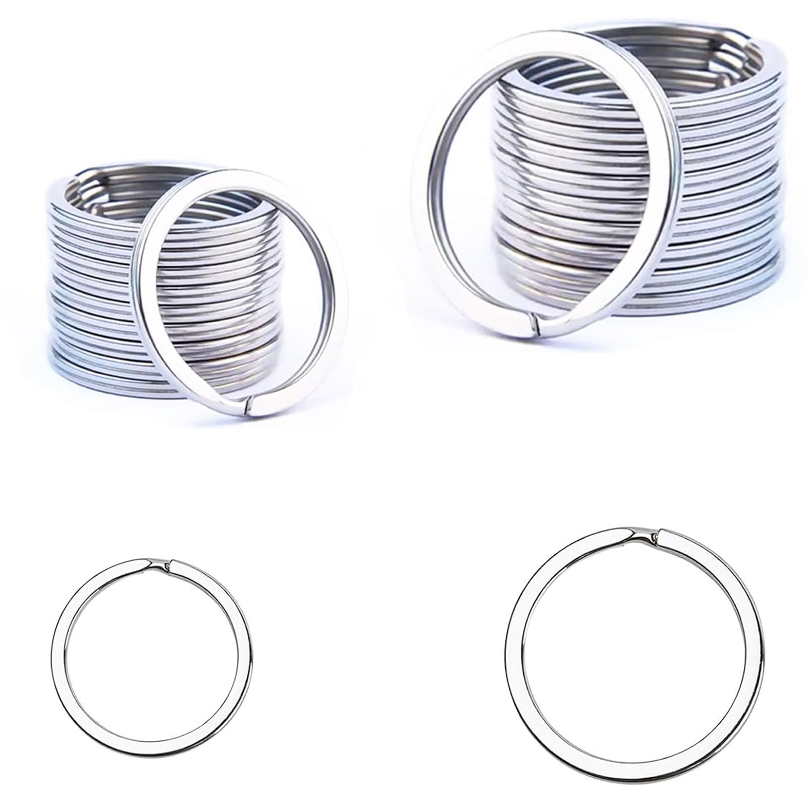 Jetstream 10 stuks sleutelhangers, sleutelring, 2 × 50 mm sleutelring