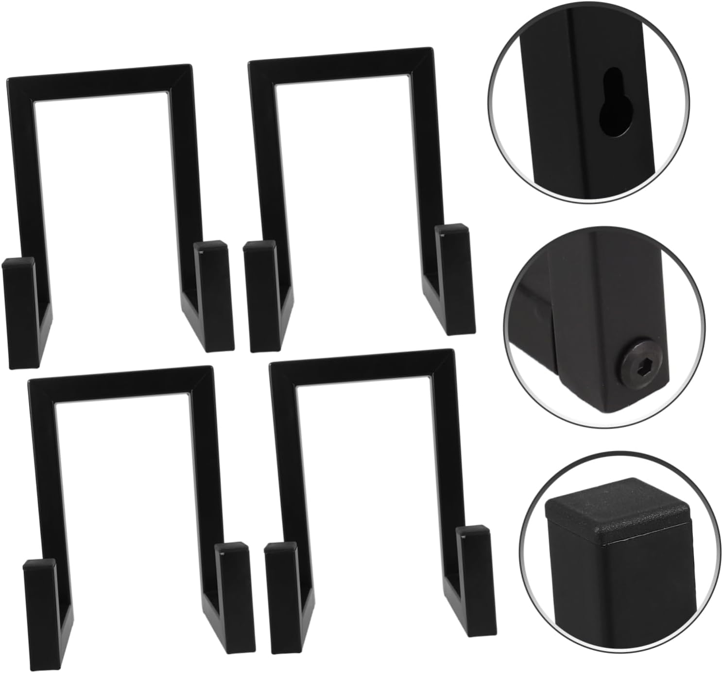 Homoyoyo 4pcs Plate Stand Easel Display for Pictures Books and Dishes Metal Frame Decorative Holder for Tabletop Use for Decor
