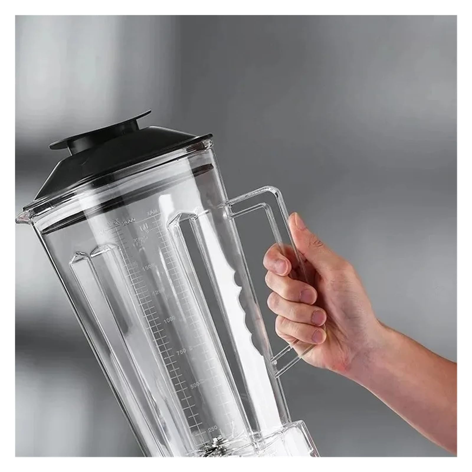 2L Caraffa frullatore trasparente di ricambio Compatibile con Silver Crest